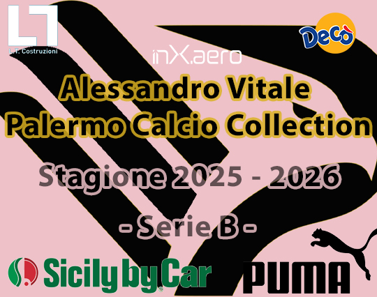 Maglie Palermo Calcio Stagione 2025 - 2026 Serie B