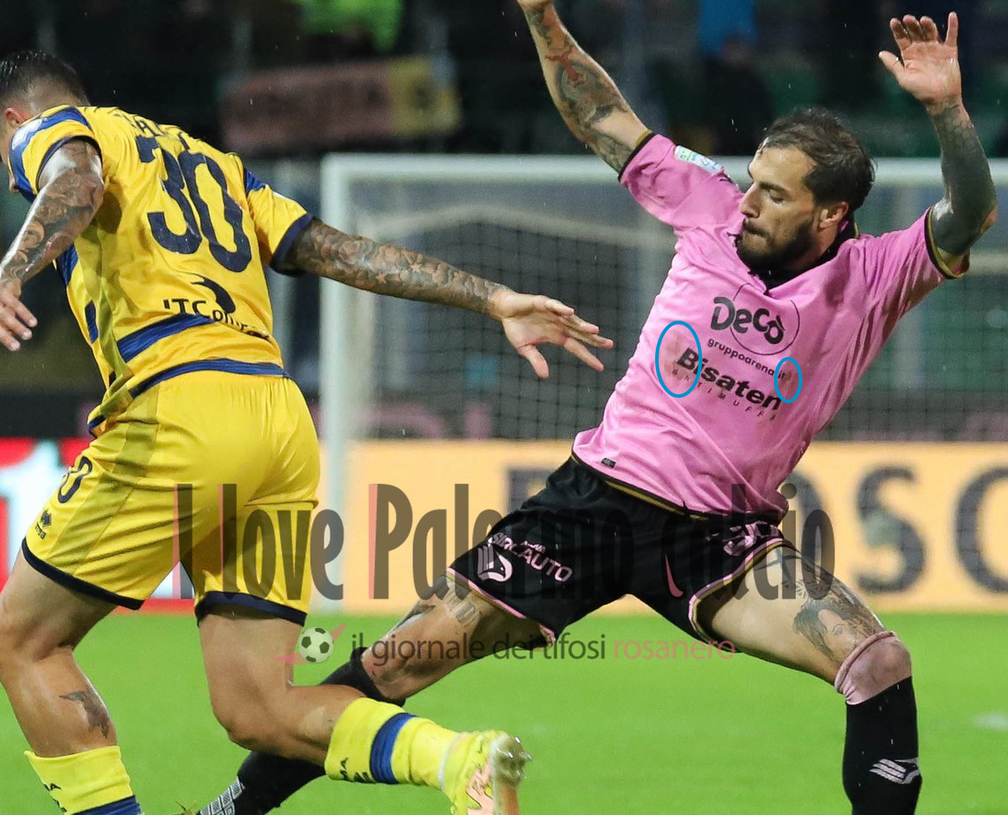 Maglia Nicola Valente n°30 (2nd T - Palermo - Parma 1-0 del 05/11/2022) Palermo - 2022/2023 Serie B